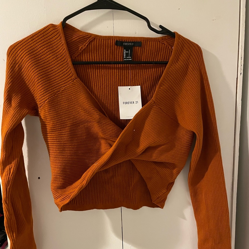 Burnt orange large Forever 21 top
